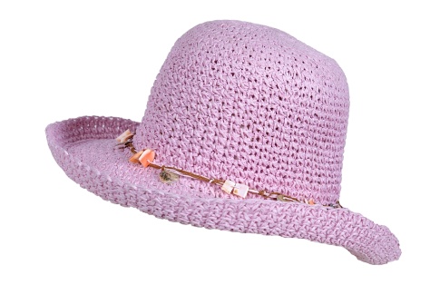 letní klobouk mušličky