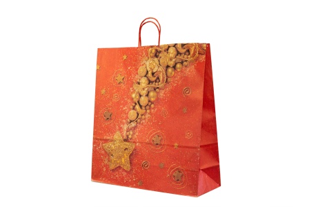 papírová vánoční taška