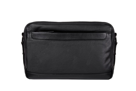 kožená taška, textilní popruh