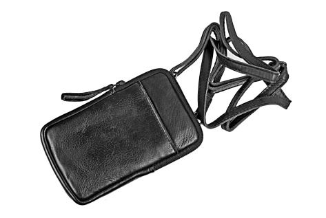 Kožená taštička na mobilní telefon, za opasek