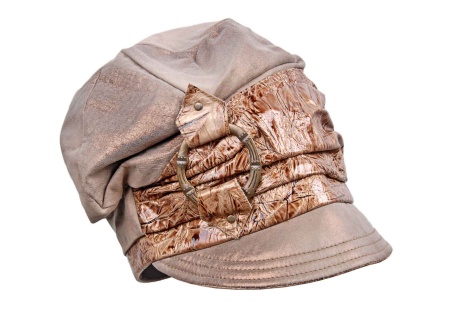 kožený baret kšilt,halge