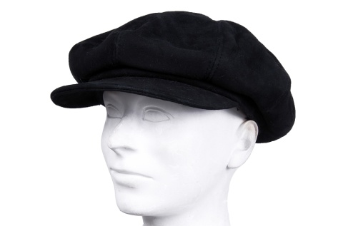 kožený dámský baret