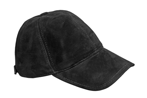 Kožená kšiltovka s pravým beránkem