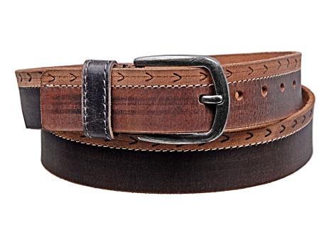 kožený opasek ozd. okraj