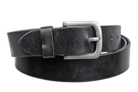 Kožený opasek, nadměrná délka, šířka 4 cm