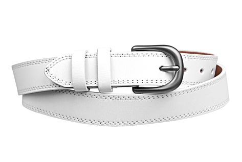 Kožený opasek dvojité prošití, šířka 3 cm