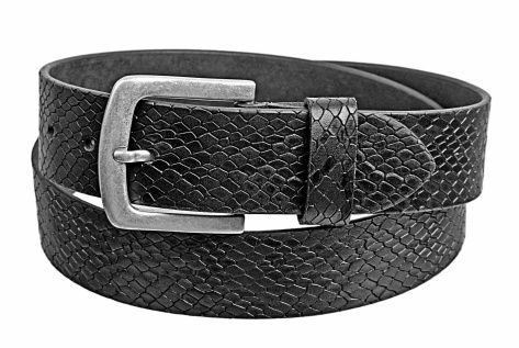 Kožený opasek, hadí vzor