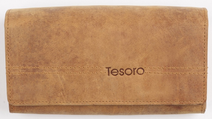 detail kožená kasírka