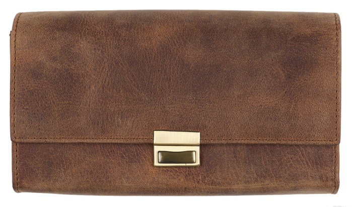 detail kožená kasírka