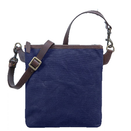 detail shopper canwas s koženými díly LEEDS M