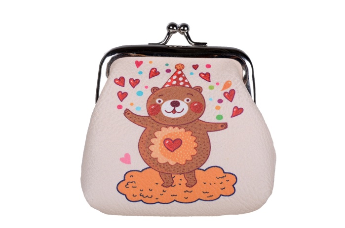 detail dětská peněženka na mince