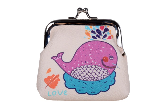 detail dětská peněženka na mince