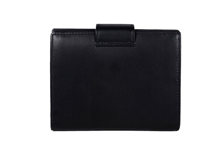 detail kožená peněženka upínka