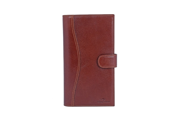 detail kožené pouzdro diář, šeky