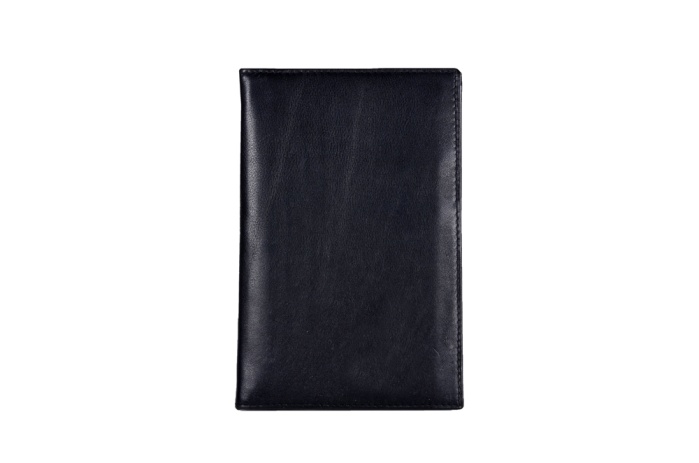 detail kožené pouzdro šeky, kredity