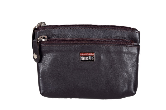 detail kožená klíčenka zip