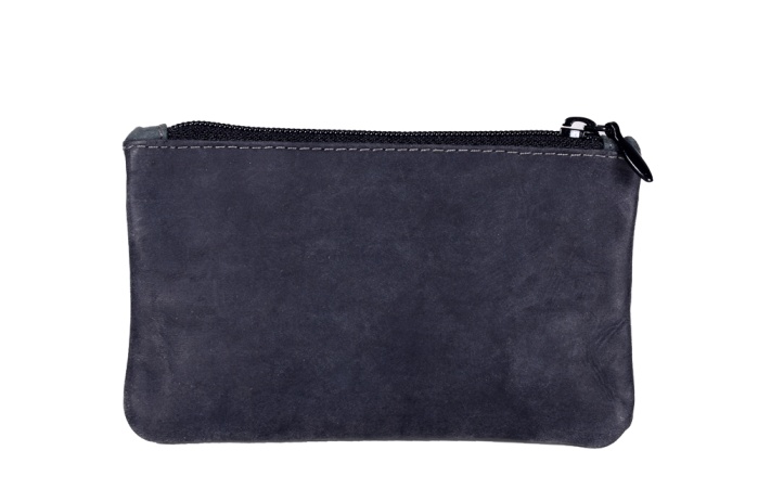 detail kožená klíčenka