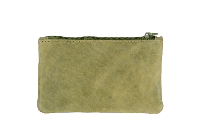 detail kožená klíčenka