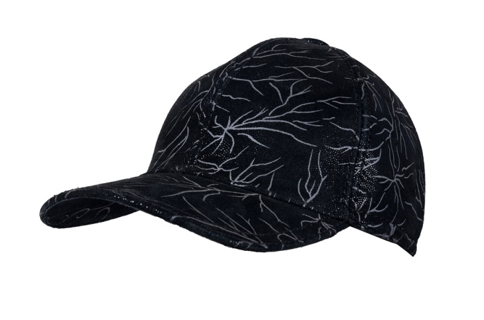 detail kožená bejsbolka fantasy,skopovice-lisované vzory