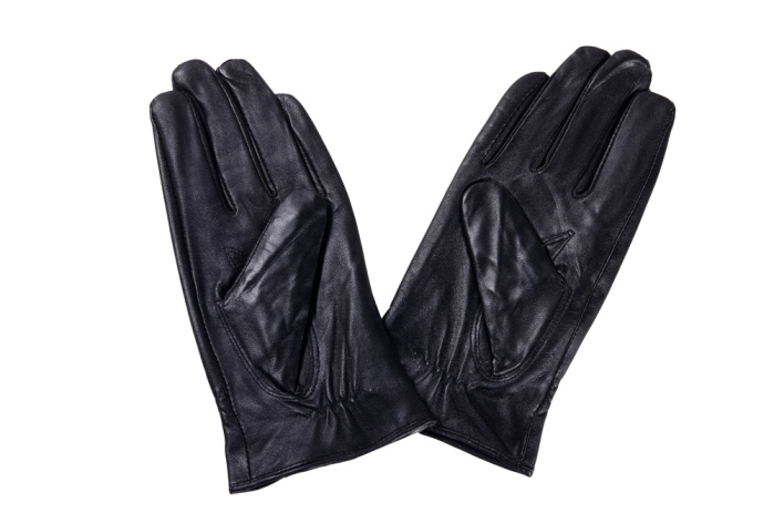 detail kožené dámské rukavice