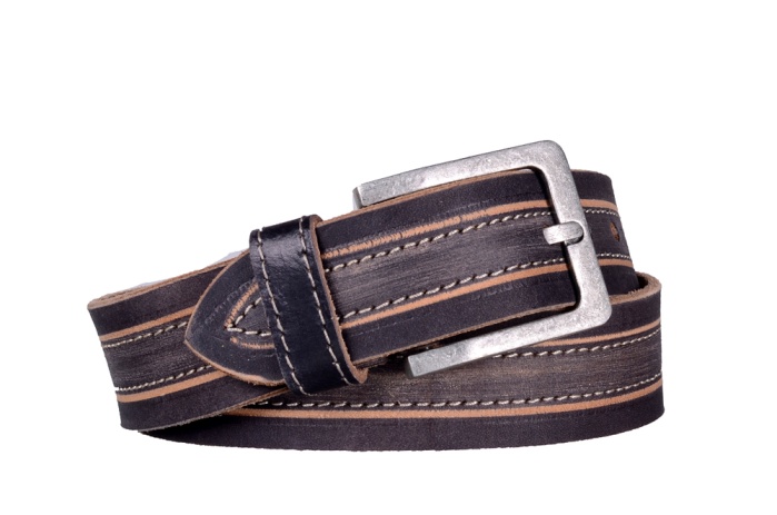 detail kožený opasek