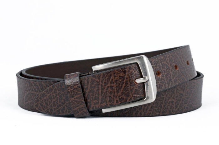 detail Kožený opasek SQU BUFFALO, 35 mm