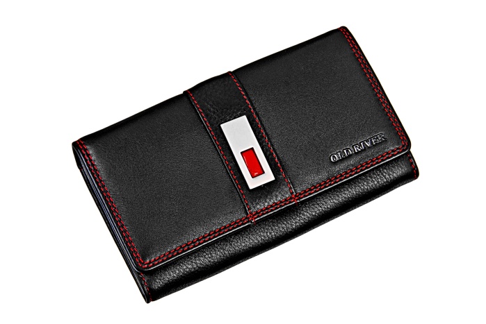 detail kožená peněženka dám.dlouhá