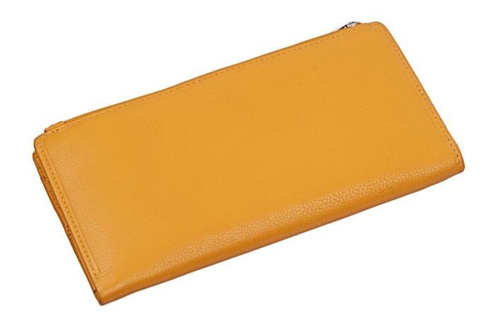 detail kožená peněženka dlouhá