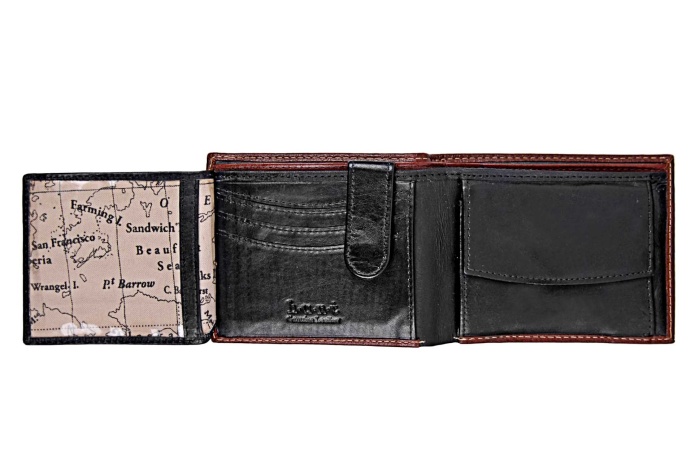 detail kožená peněženka široká