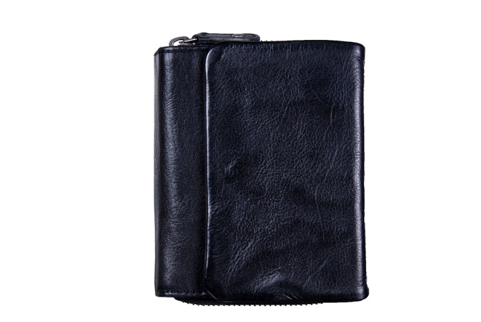 detail kožená peněženka zip