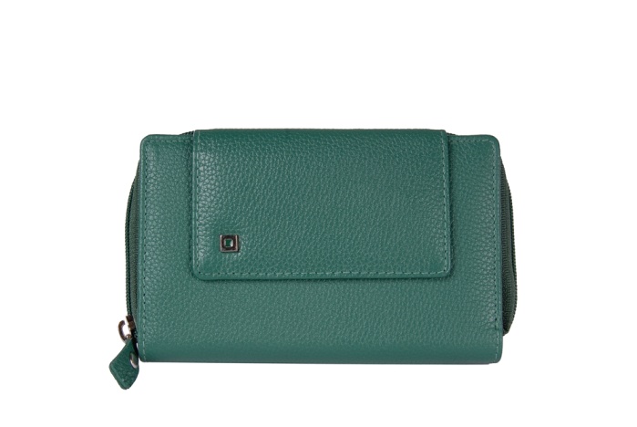 detail kožená peněženka střední