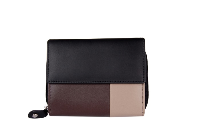 detail kožená dámská peněženka zip