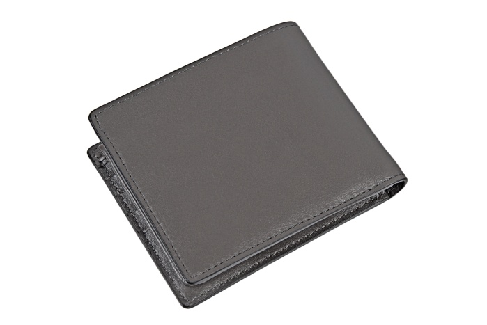 detail Kožená peněženka široká malá