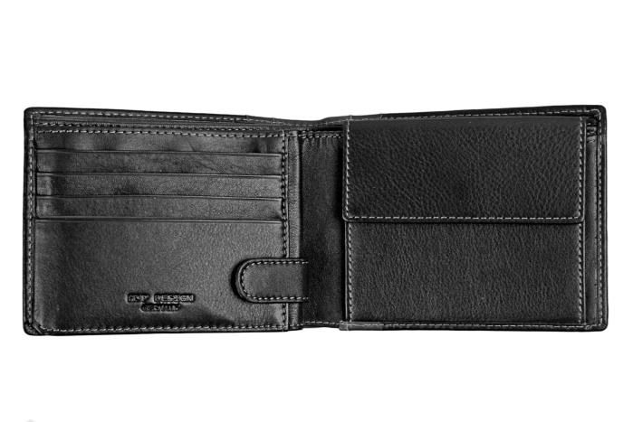detail Kožená pánská peněženka široká