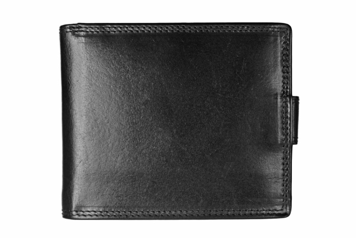 detail Kožená pánská peněženka široká, upínka