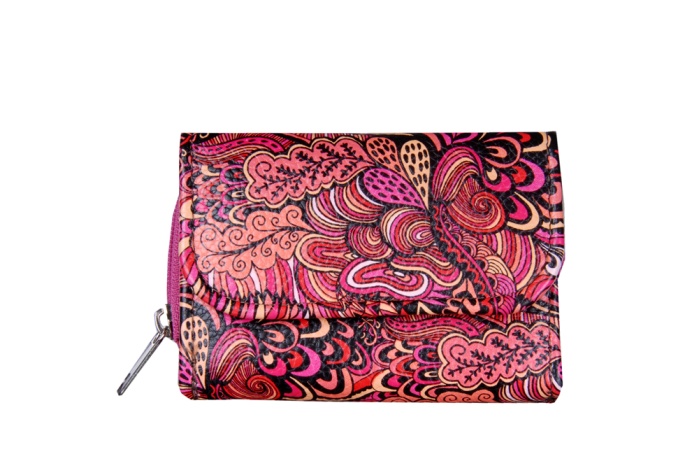 detail Koženková mini peněženka