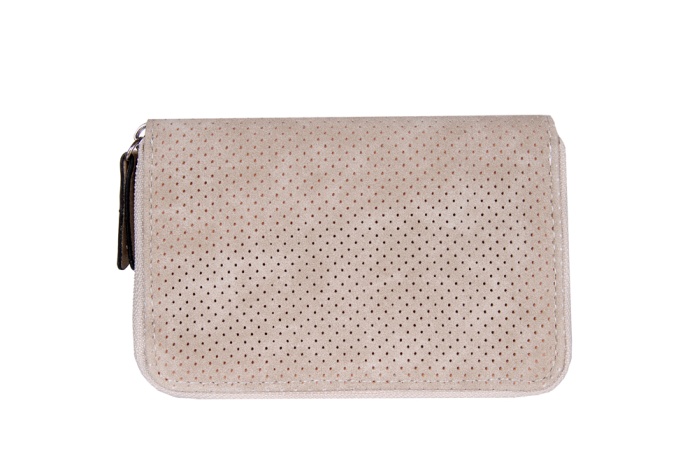 detail koženková peněženka