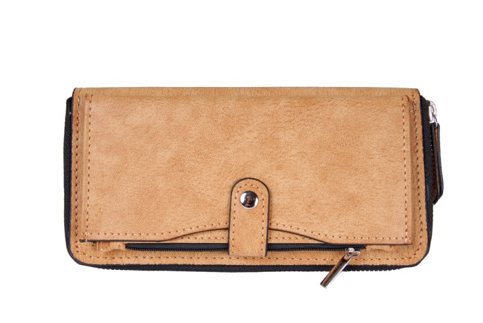 detail koženková peněženka dlouhá