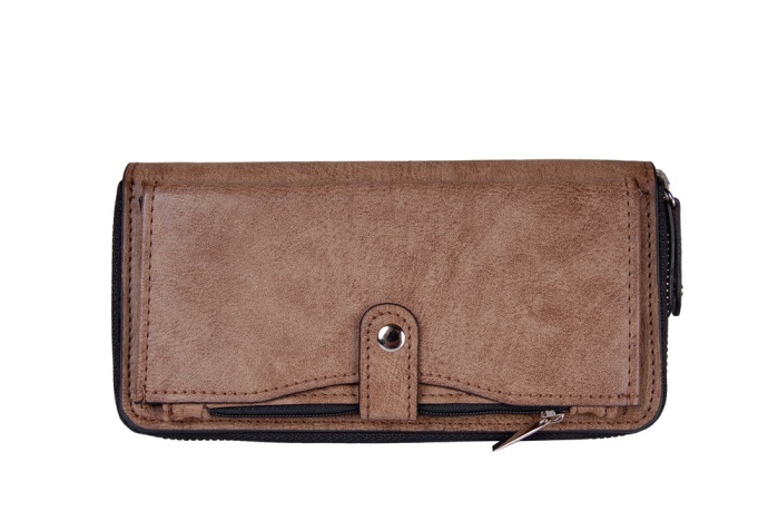 detail koženková peněženka dlouhá