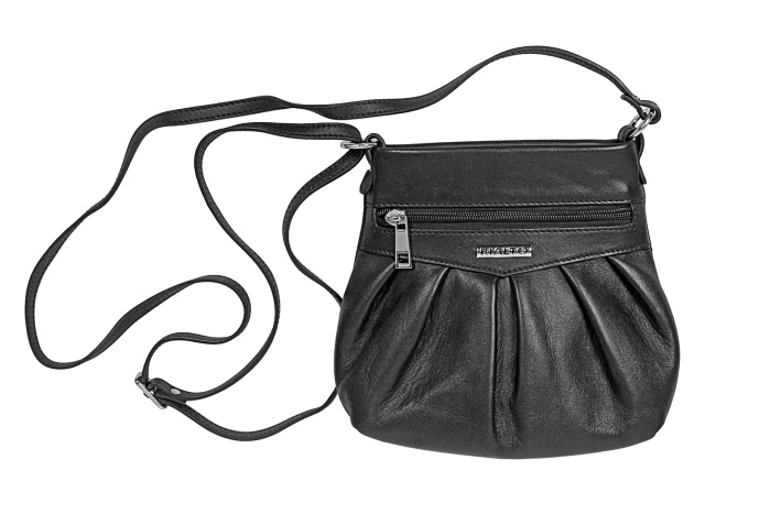 detail kožená kabelka