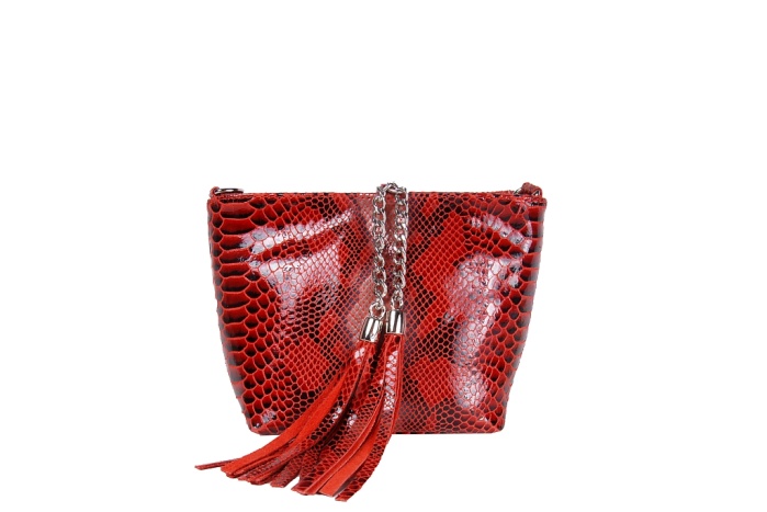 detail kožená kabelka malá