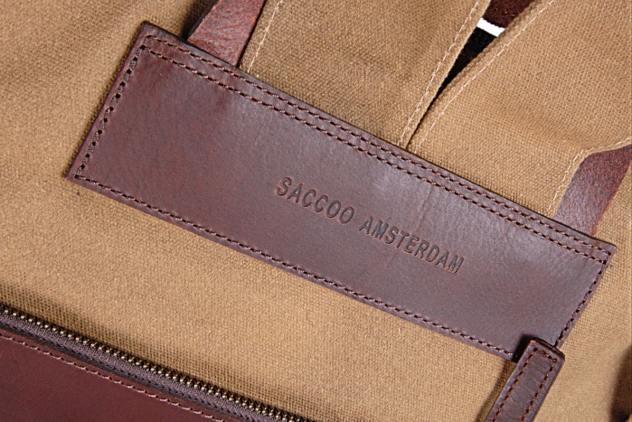 detail Textilní batoh s koženými doplňky LA PAZ CV