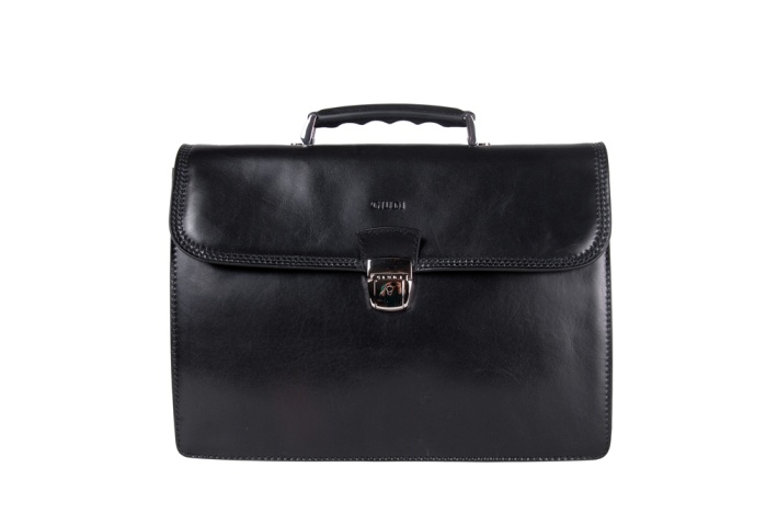 detail kožená aktovka