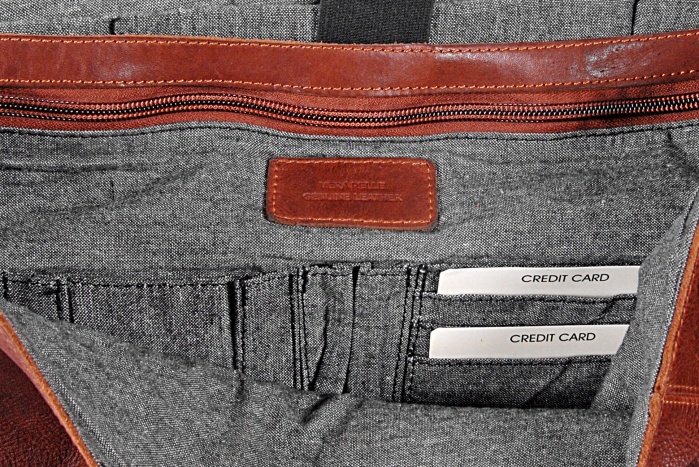 detail Kožená aktovka