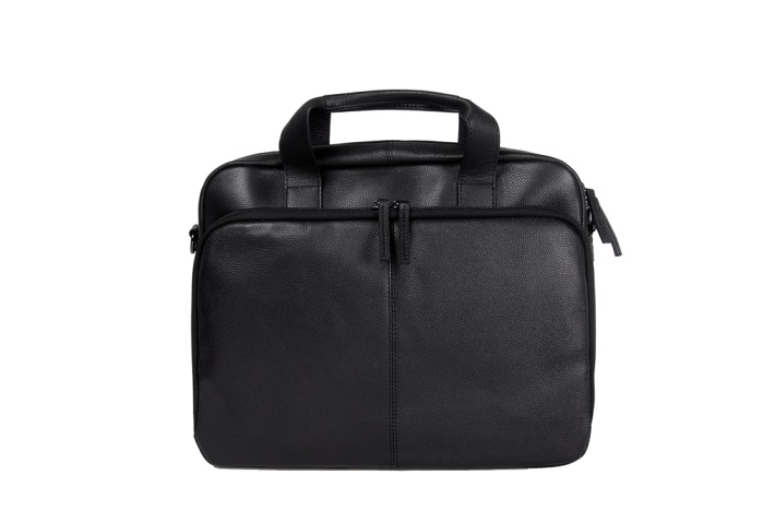 detail kožená business taška