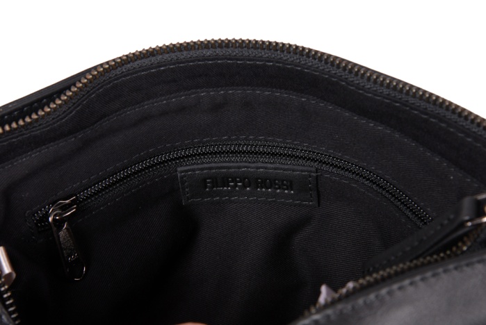 detail kožený shopper