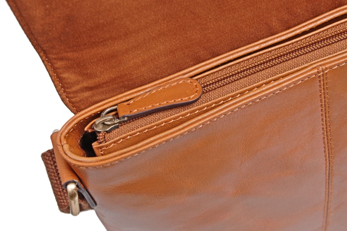 detail Kožený shopper