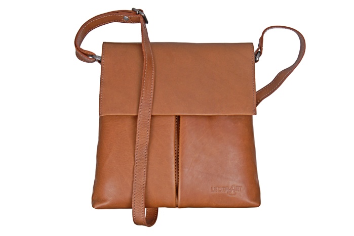 detail Kožený shopper