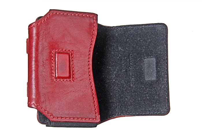 detail kožené pouzdro
