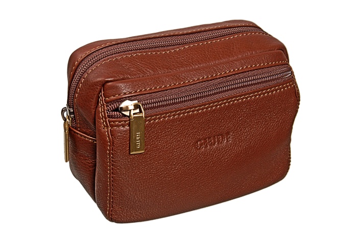 detail Kožená taštička za opasek